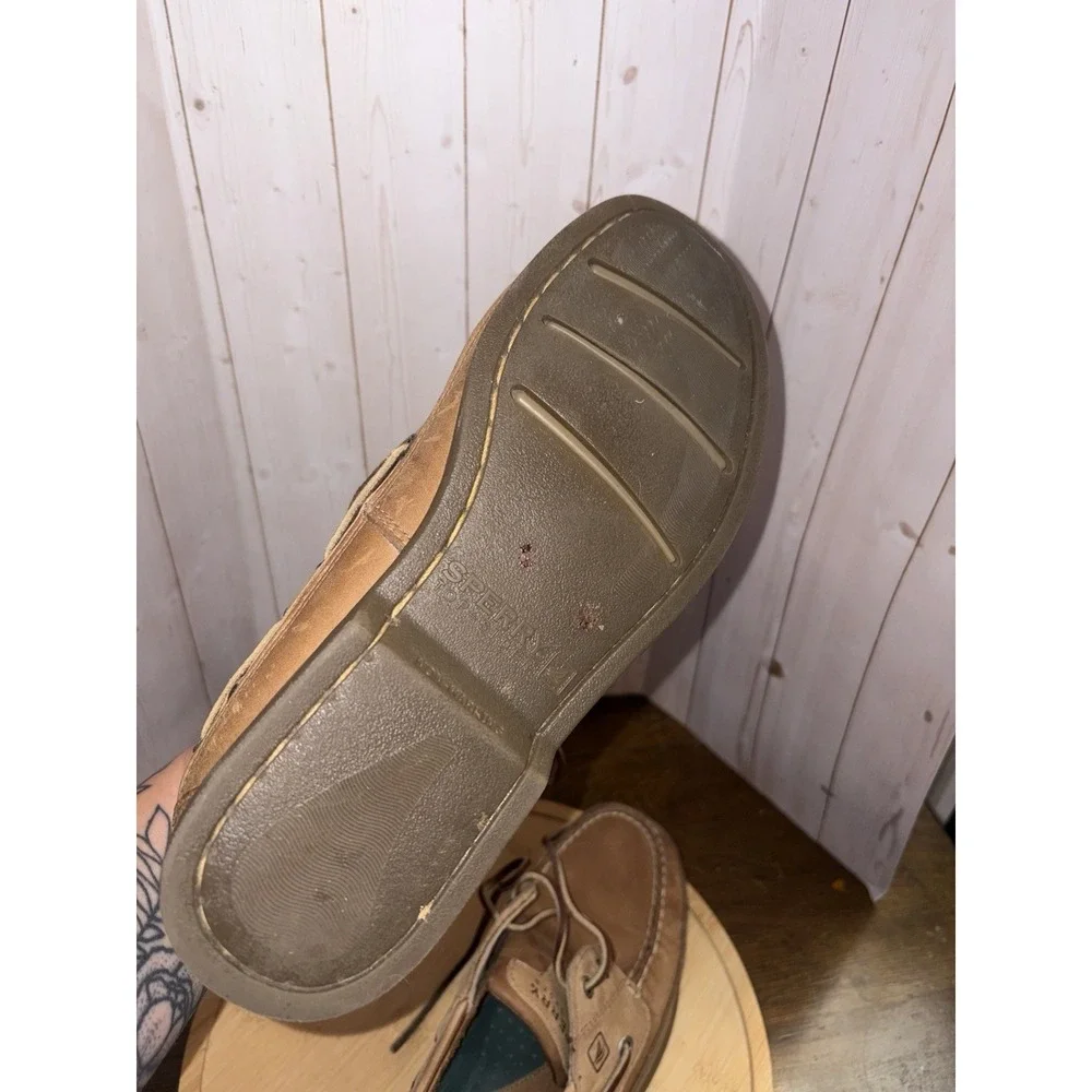 Sperry Top-Sider Mako 2-Eye Leather Boat Shoes Mens 8.5